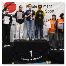 Mia Will holte mit der Kampfgemeinschaft Böblingen/Villingen ebenfalls eine Goldmedaille. 